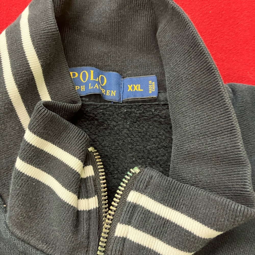 Polo Ralph Lauren black zipper track jacket